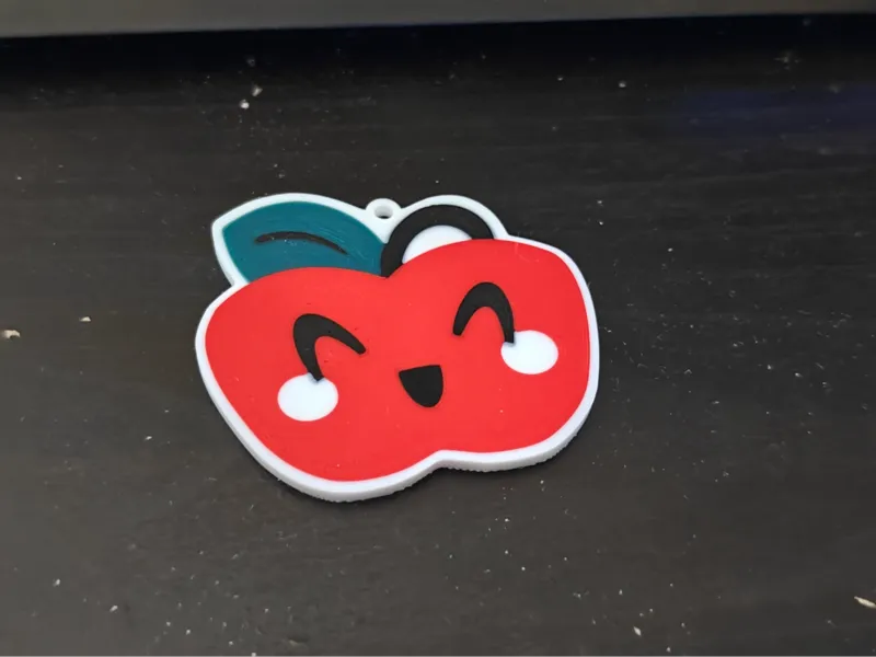 Happiest Apple keychain / charm
