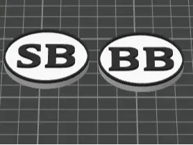 德州扑克大盲BB小盲SB按钮