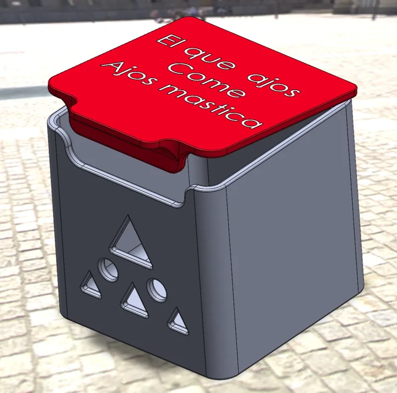Caja para meter ajos