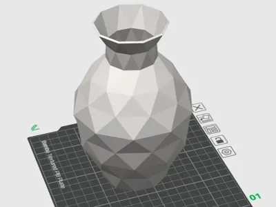 Multifaceted Ancient Greek Style Vase