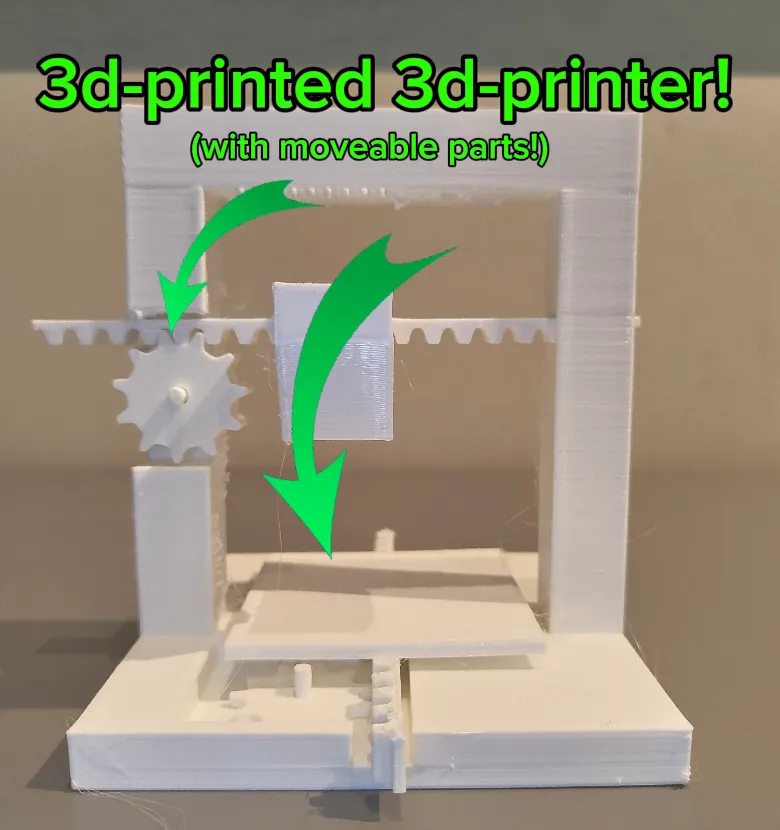 Mini 3d-printable 3d-printer with moving parts! by Q_3dprintsMakerWorld ...