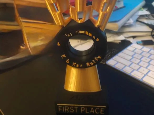 Customizable Tire for Pinewood Derby Trophy Remix