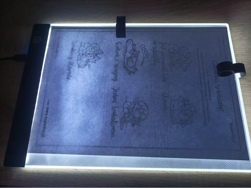 Paper clip for drawing copy board 