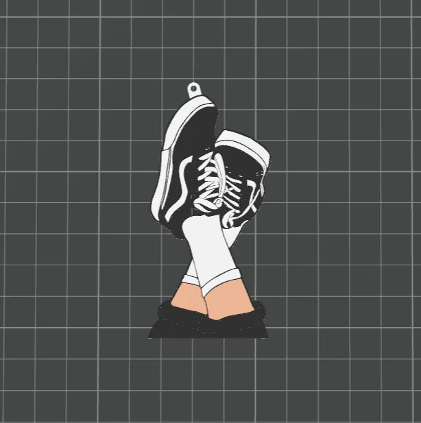Sneaker Style Keychain