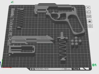 spring Gun V3 In a Same Plate