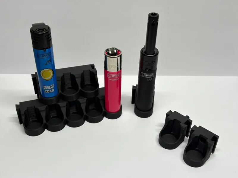 Modular clipper lighter rack (screwable or skadis)