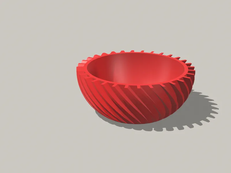 Spiral cup