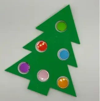 Kerstboom voor magneetchips