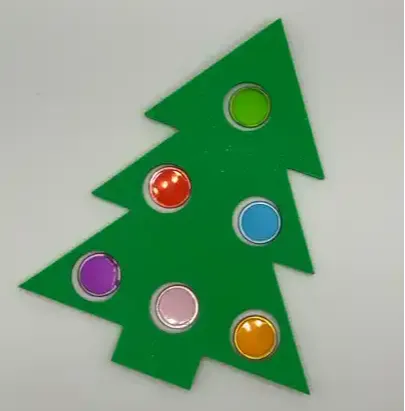 Kerstboom voor magneetchips