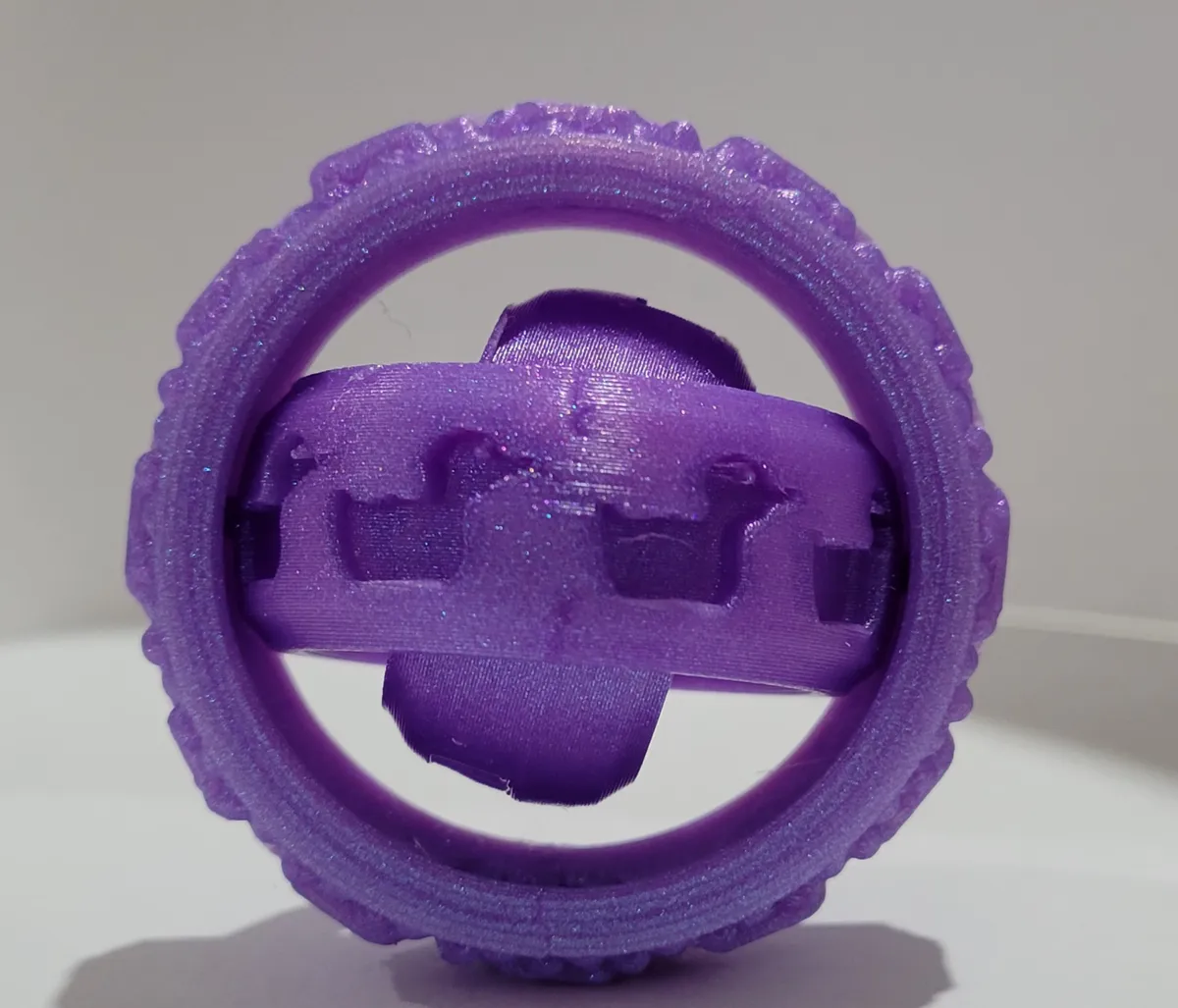 Fidget spinner gyroscopique canard
