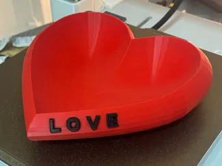 Vassoio Cuore San Valentino
