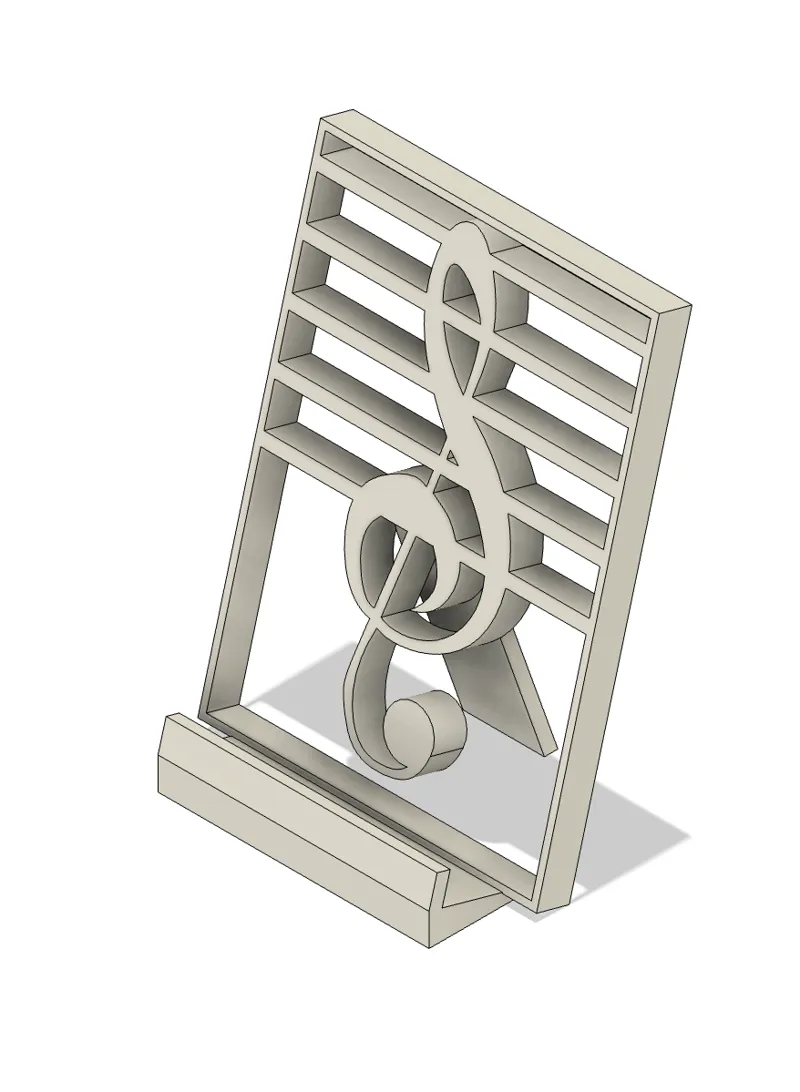 Treble Clef Phone Stand