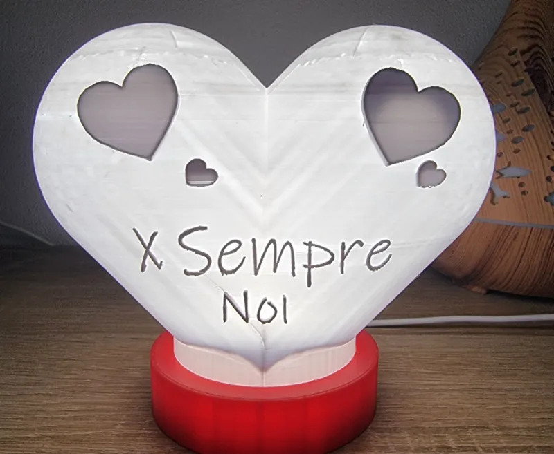 lampada cuore 