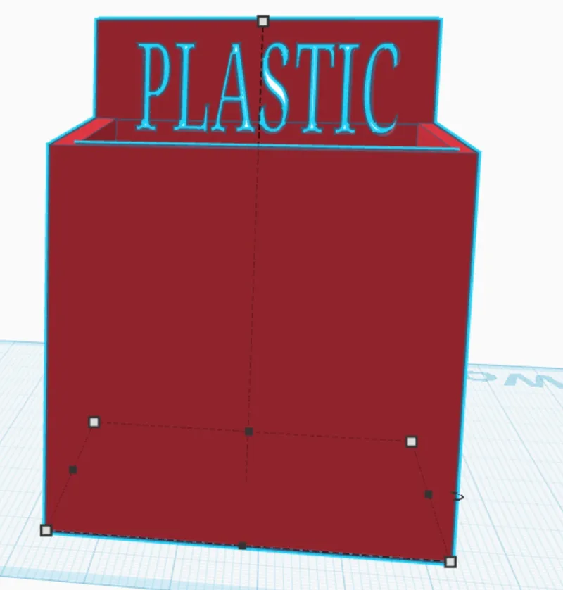 small bin for 3d printer filament blobs