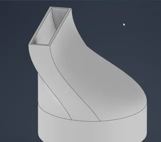 100mm to 20mm Air duct, airflow optimized