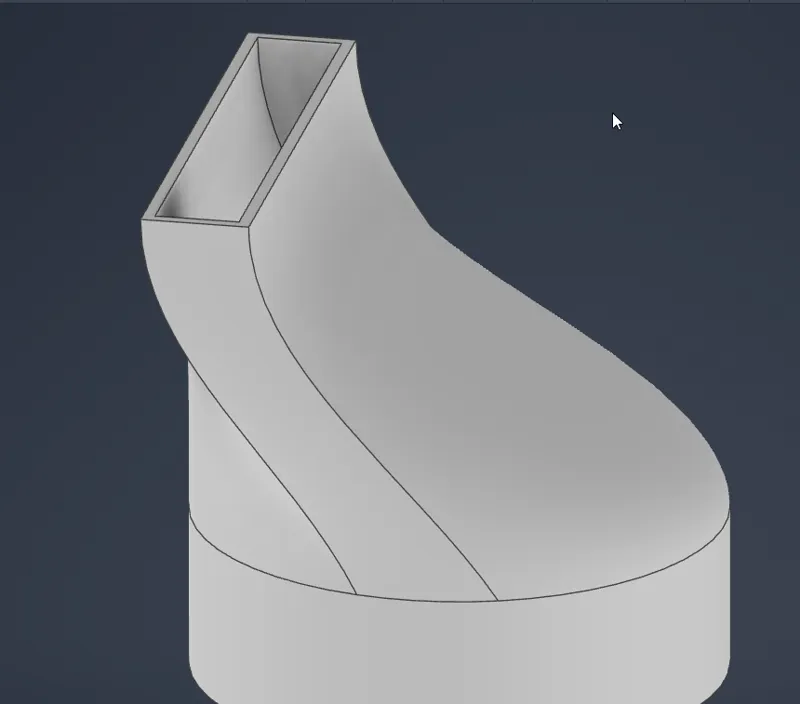 100mm to 20mm Air duct, airflow optimized