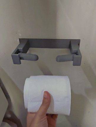 Toilet paper holder (quick release)