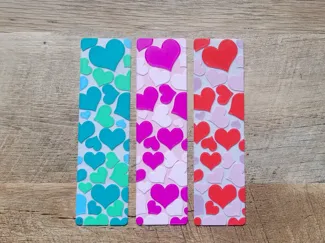 Valentine's day Heart Bookmark - No AMS/MMU needed