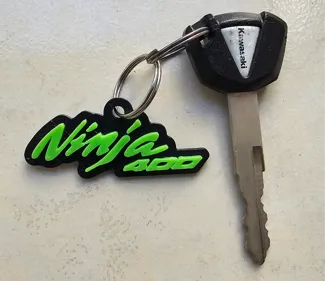 Kawasaki Ninja 400 Logo letters keychain