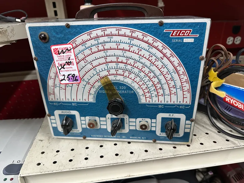 Eico signal generator pointer