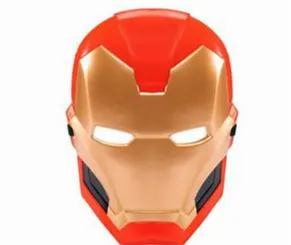 multi color one plate iron man mask simple