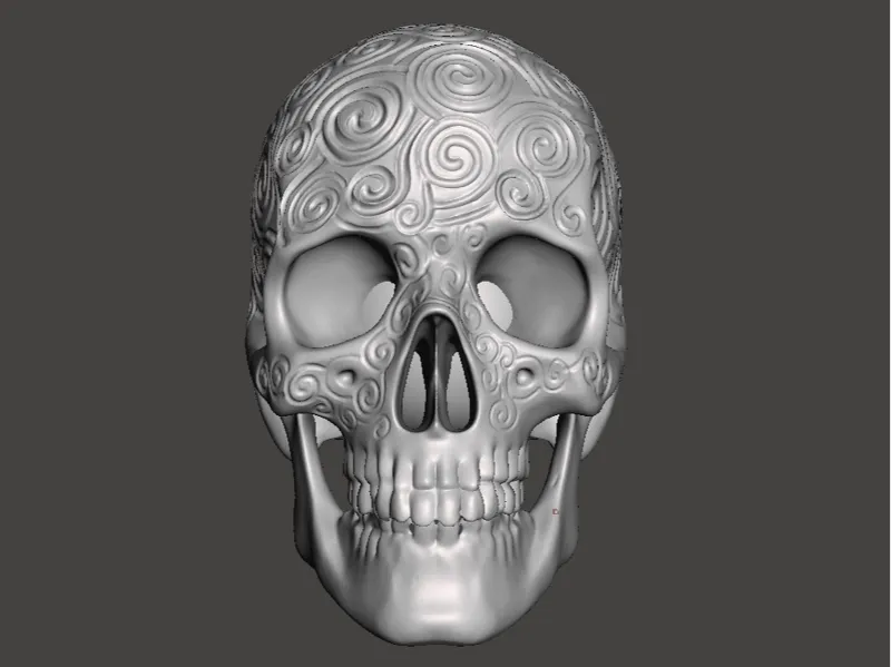 Patterned Skull