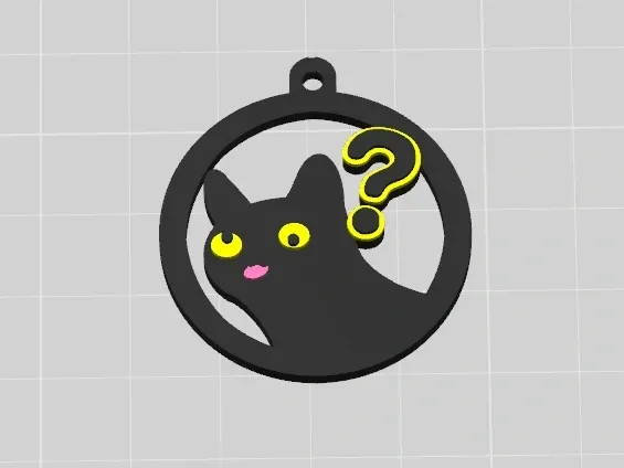 可爱弱智猫猫头挂饰