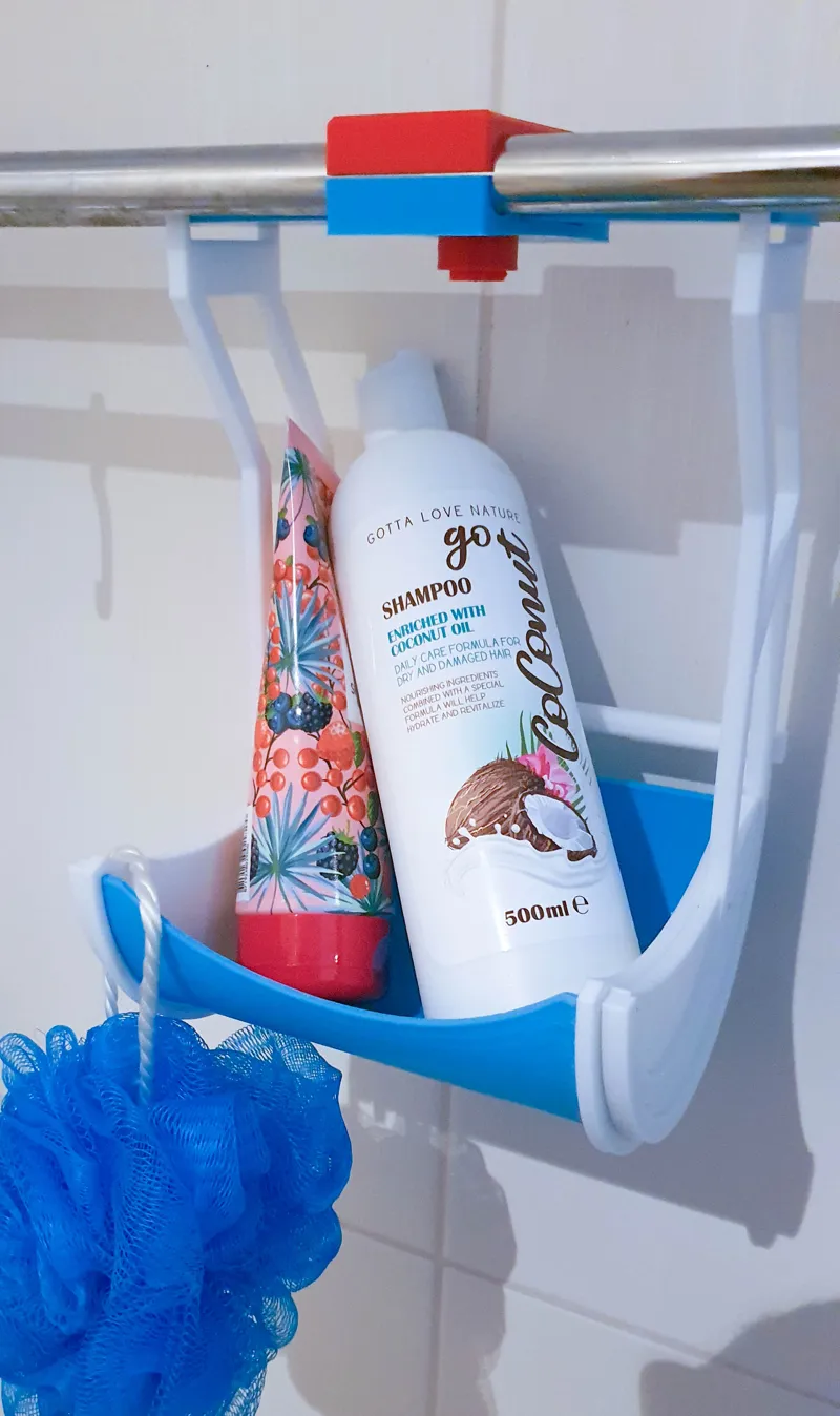Duschablage - Shower Shelf on Towel Holder