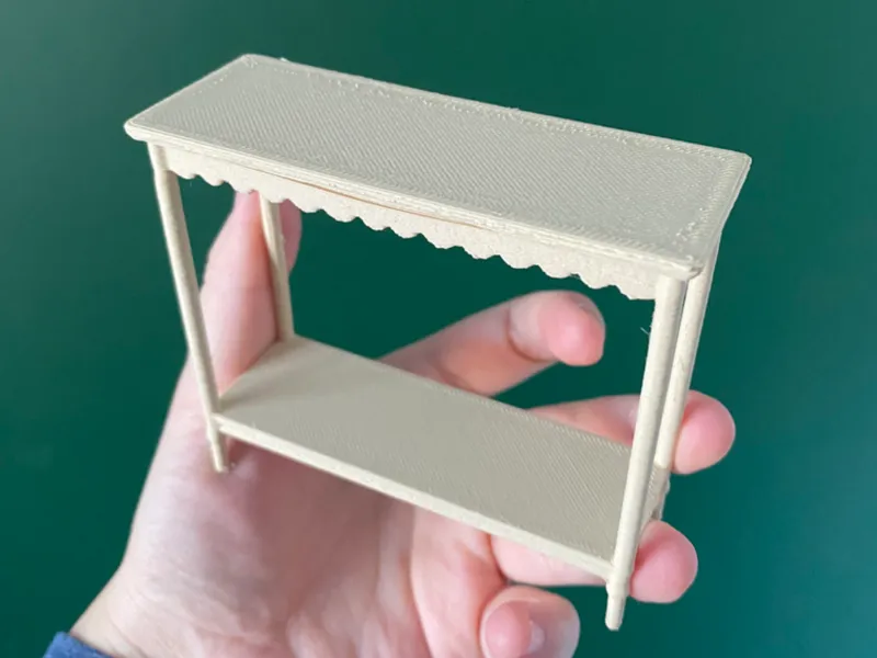 Miniature Scallop design console table