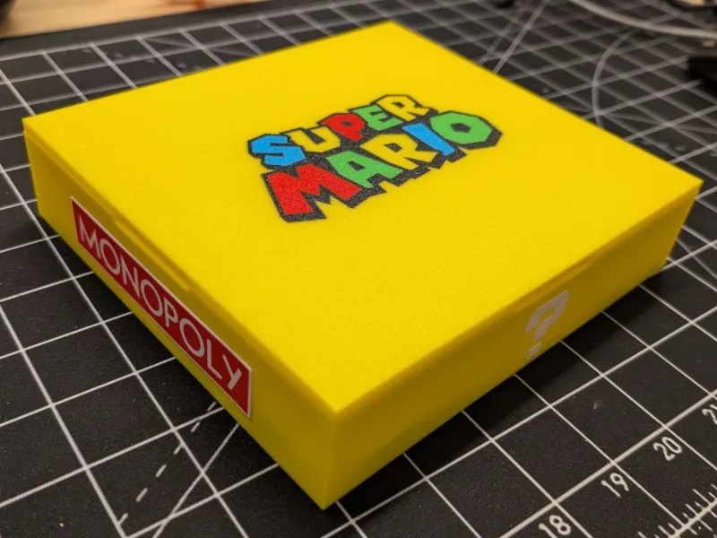 Organizer box for Monopoly Jr Super Mario edition