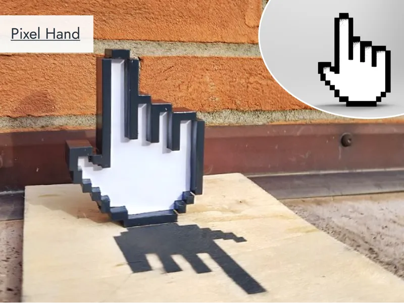 Computer Cursor Pixel Hand