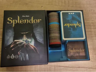 Splendor White Game Insert with custom tokens