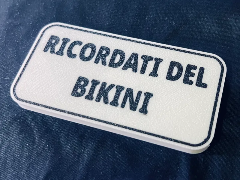 Calamita Frigo Dieta RICORDATI DEL BIKINI