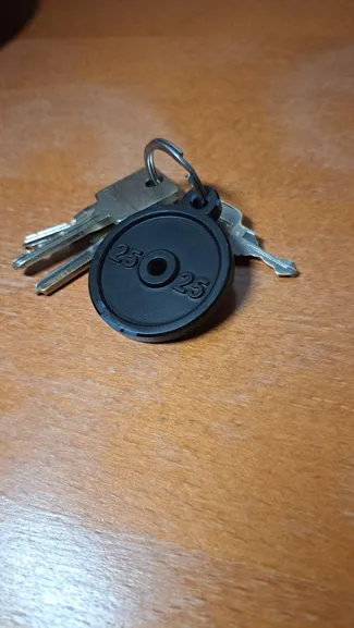 Gym weight key chain
