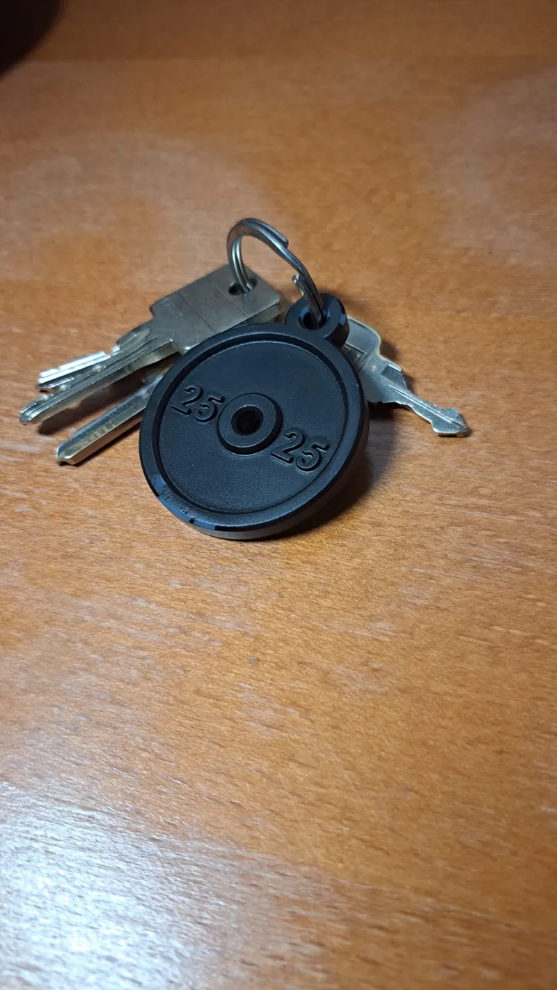 Gym weight key chain