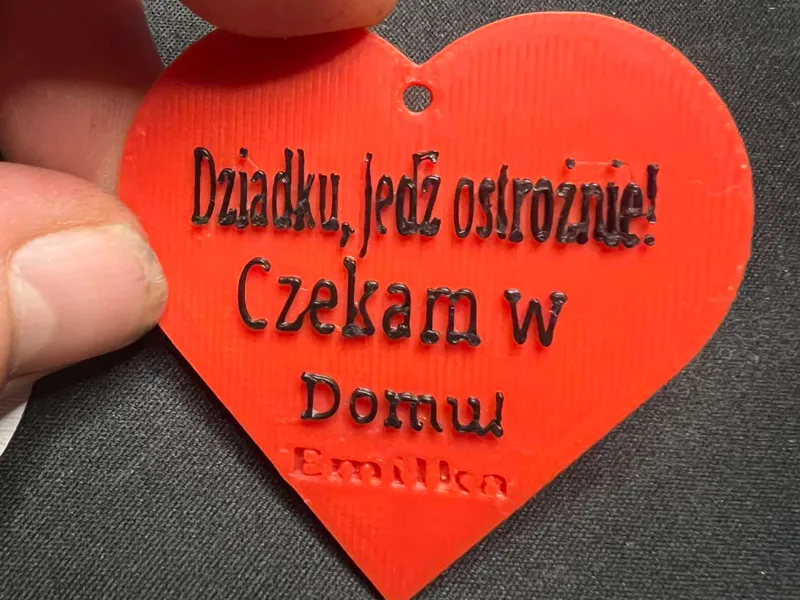 Brelok „Jedź ostrożnie” dla babci i dziadka