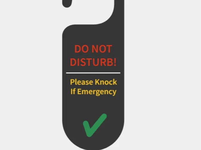 Door Handle Sign