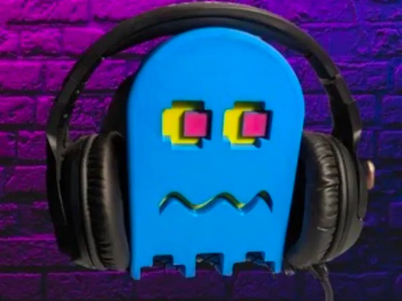 Pacman Ghost Headphone Holder