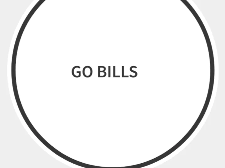 go bills circlel sign
