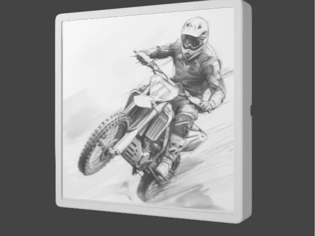 Dirtbike Lithophane to place over LED