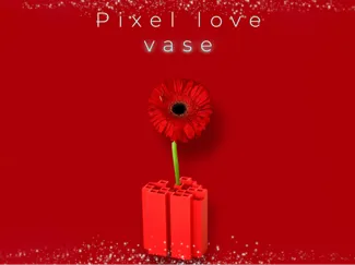 Pixel Heart Vase 