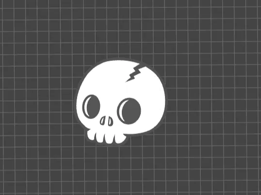 Skull Keychain