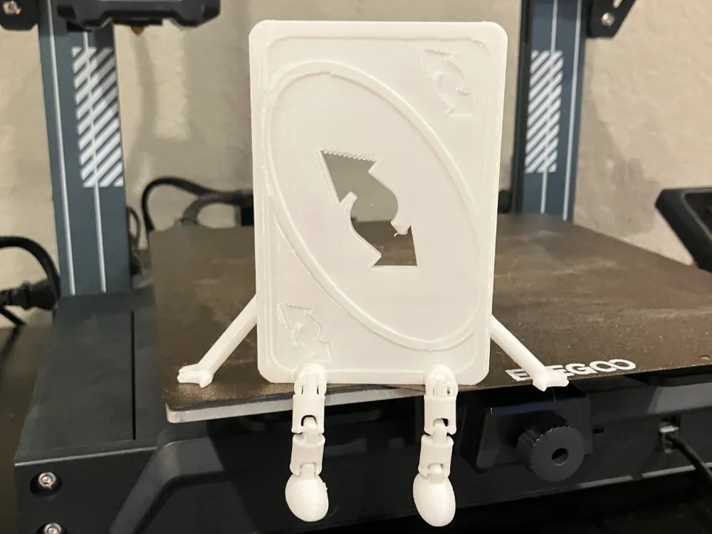 Uno Reverse Machine Articulating uno reverse card by H Print - MakerWorld