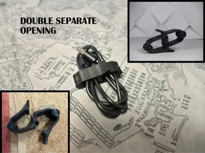 dual-sided cord / cable organizer