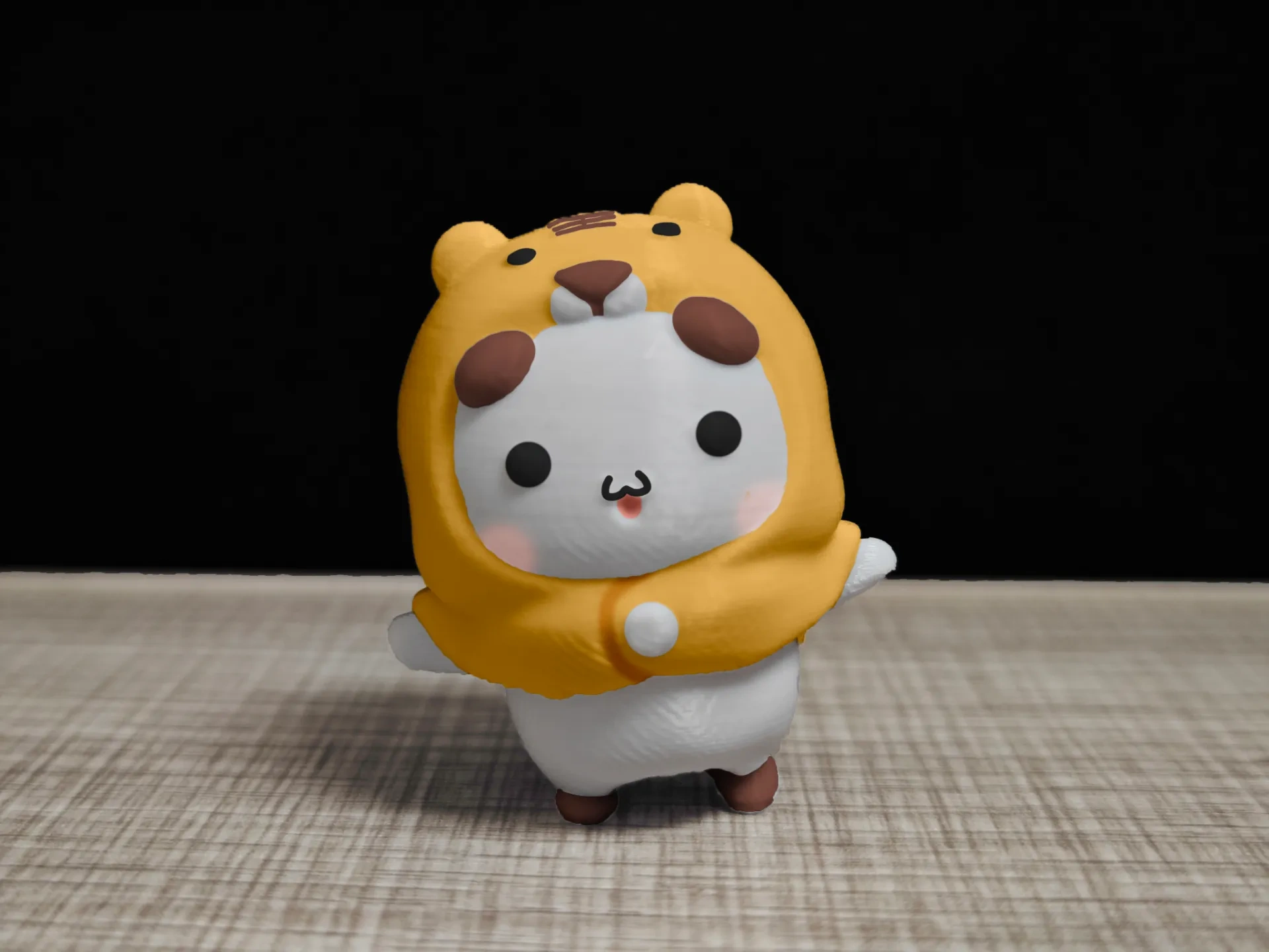 情侣熊系列-戴老虎头套的一二（Couple Bear-tiger_head cover_Yier）