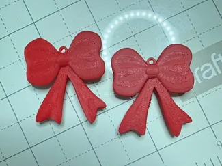3D Coquette Bow Earrings