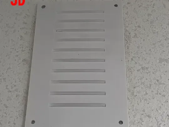 Ventilation grille with cover and magnets
