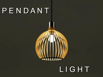 Round ajoured pendant lamp