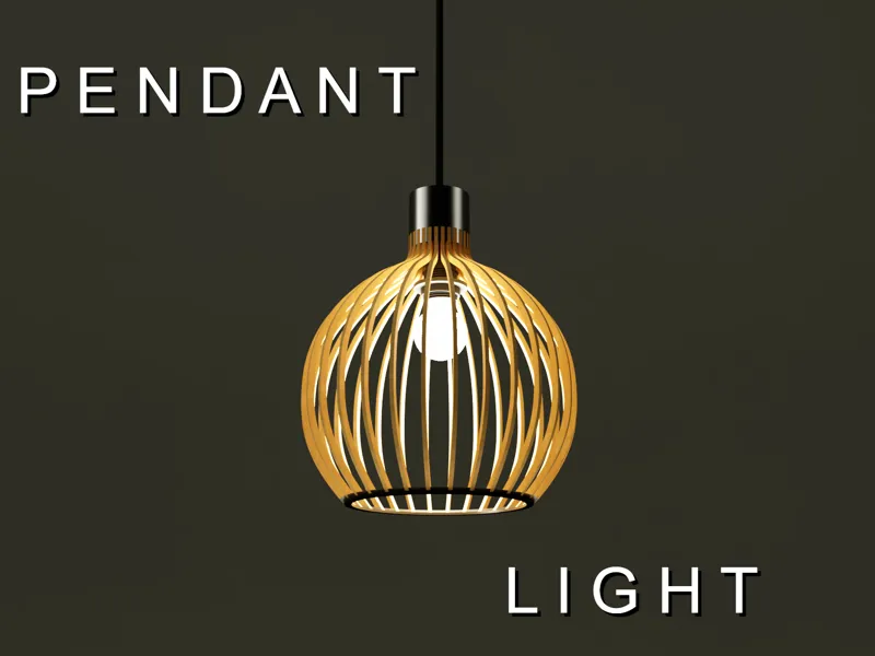 Round ajoured pendant lamp