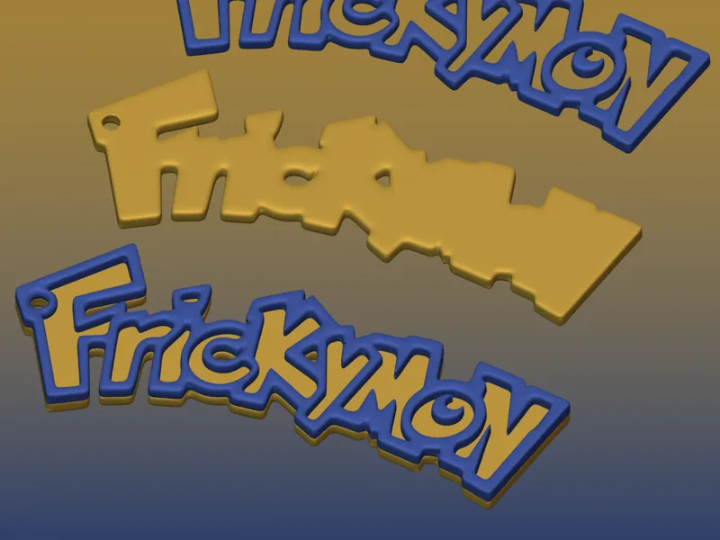 Original Frickimon Keychain